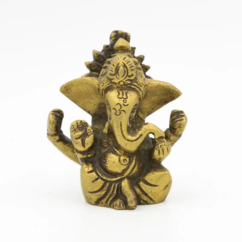 Statuette de Ganesh en laiton - 6,5 cm
