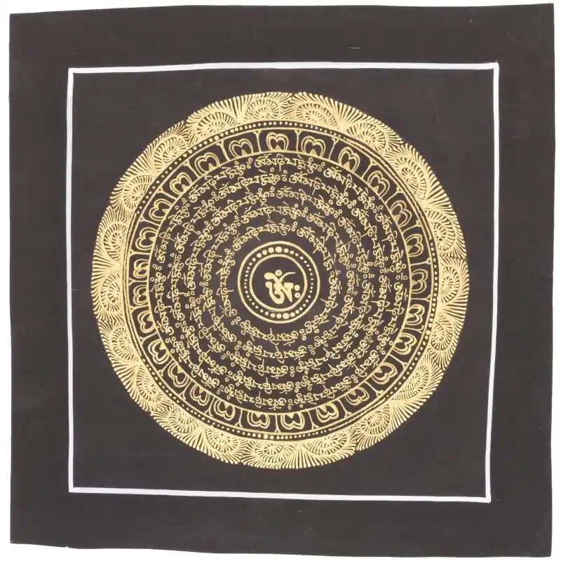 Tangka symbole OM tibétain
