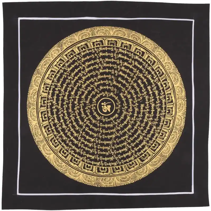 Tanka du Tibet symbole OM tibétain