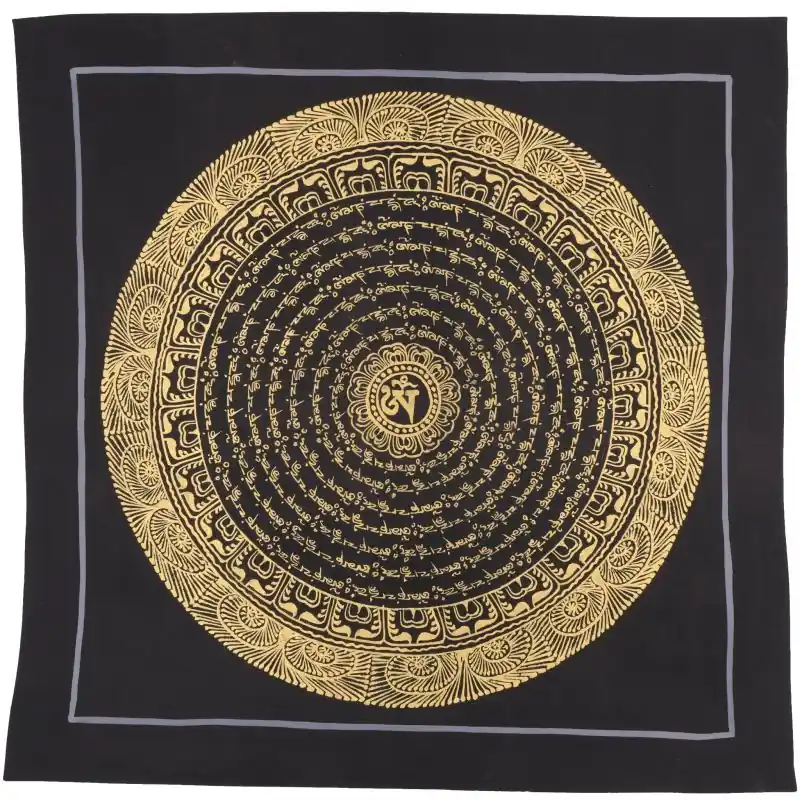 Thangka bouddhiste symbole OM tibétain
