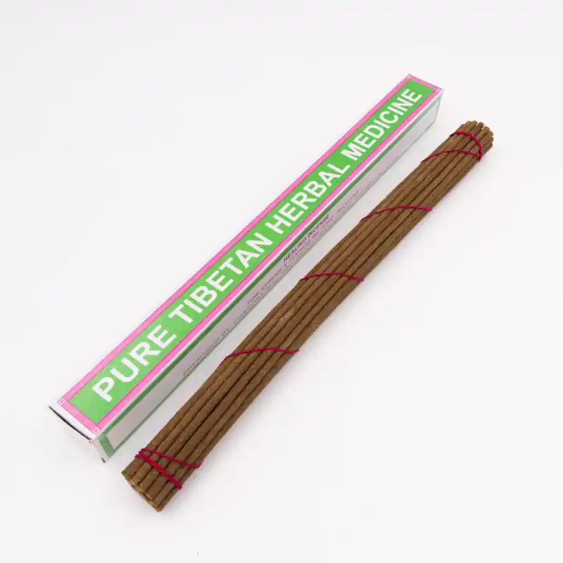 Pure Tibetan Herbal Medicine - encens tibétain naturel - 28 cm
