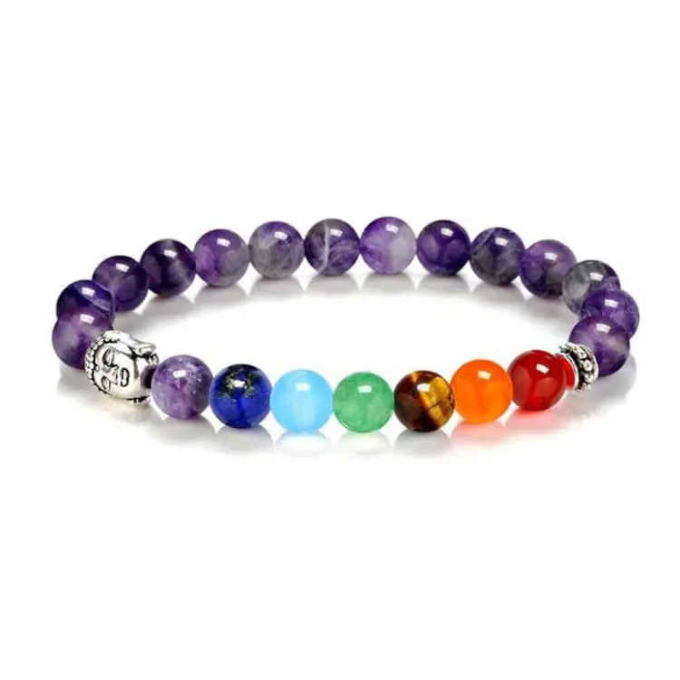 Bracelet bouddha les 7 chakras