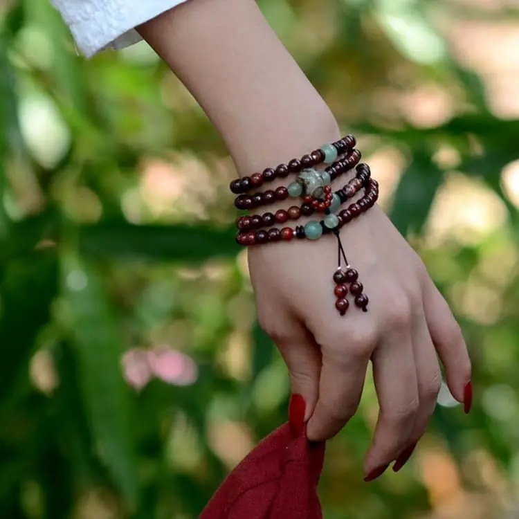 Bracelet Bouddha de l'amour en Jaspe Bréchique