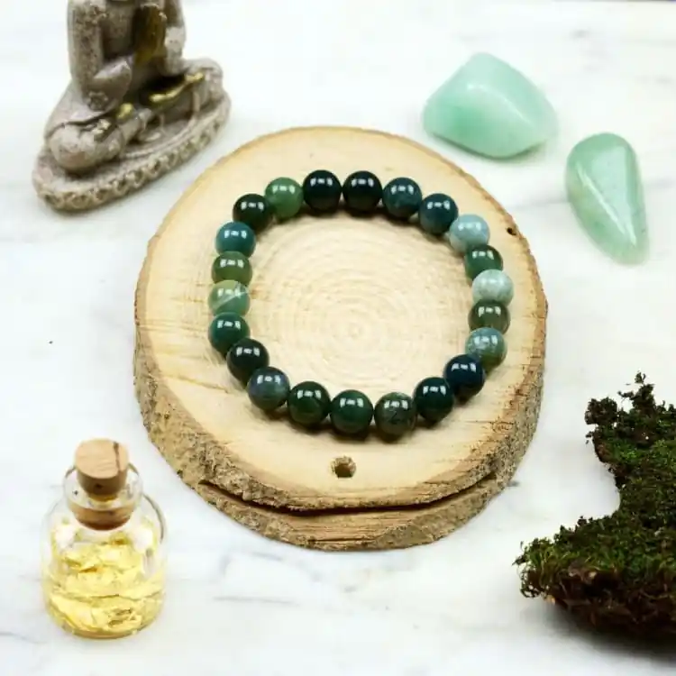 Bracelet en Agate Mousse
