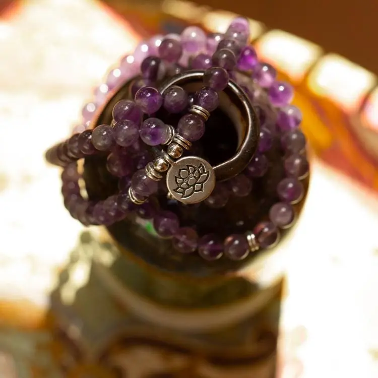 Bracelet Mala en Améthyste