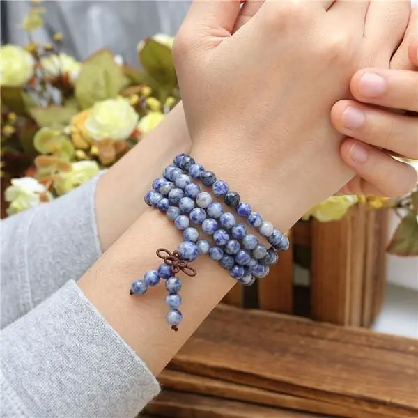 Bracelet Mala en Sodalite