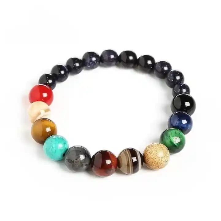 Bracelet sept chakras en pierre naturelle