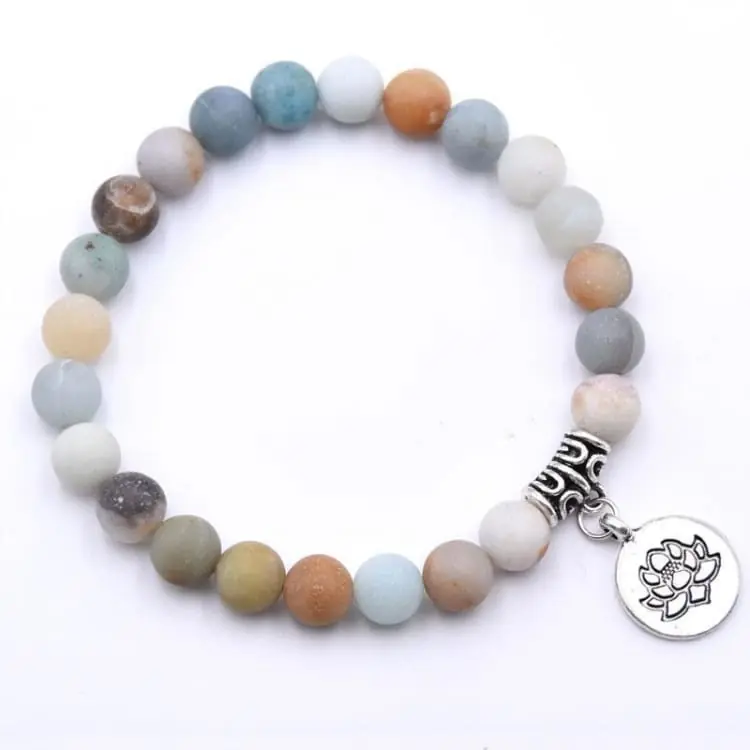 Bracelet du Lotus en Amazonite