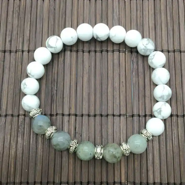 Bracelet de l'Aurore boréale en Labradorite