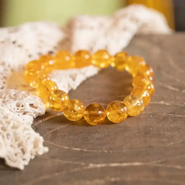 Bracelet de l'Amour éternel en Citrine