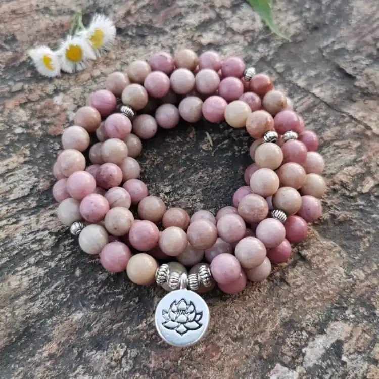 Bracelet Mâla en Rhodochrosite