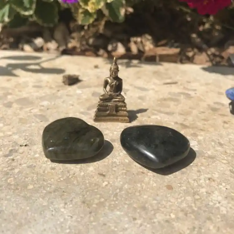 Cœur en Labradorite