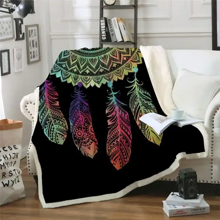 Plaid douillet en polaire "The Dream Catcher"