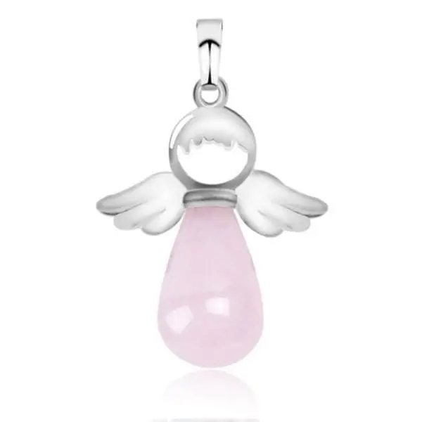 Pendentif Ange Protecteur en Pierre Naturelle