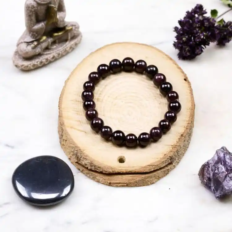 Bracelet en Grenat Rouge