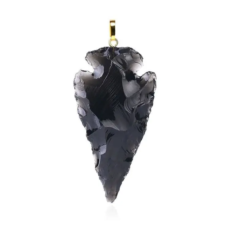 Pendentif Flèche d'Obsidienne