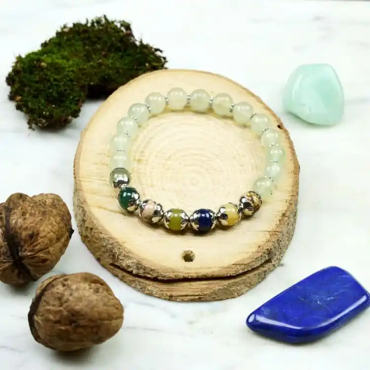 Bracelet du Lotus en Pierres Naturelles