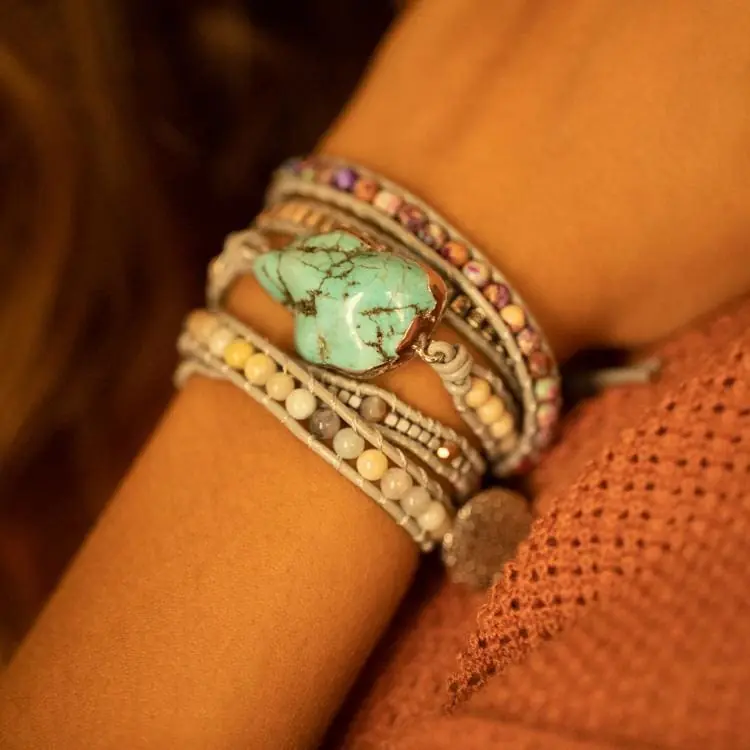 Bracelet de l'équilibre en Turquoise
