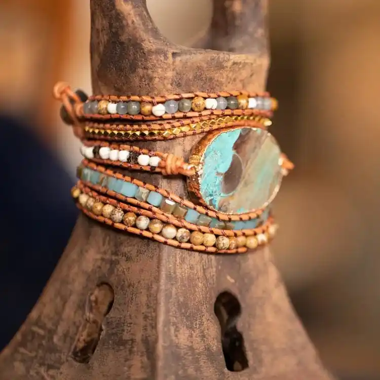 Bracelet de l'Harmonie en Jaspe Océanique
