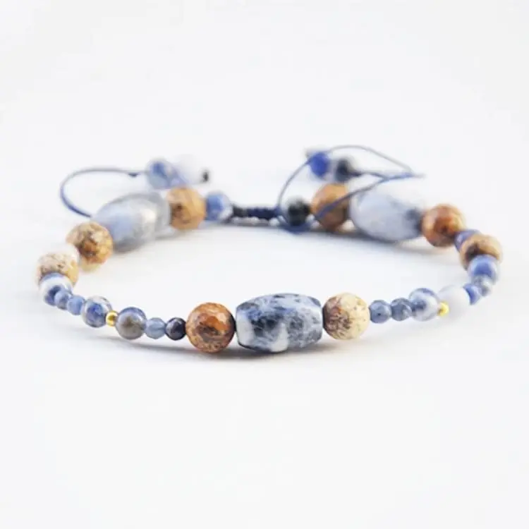 Bracelet peruvien en Sodalite