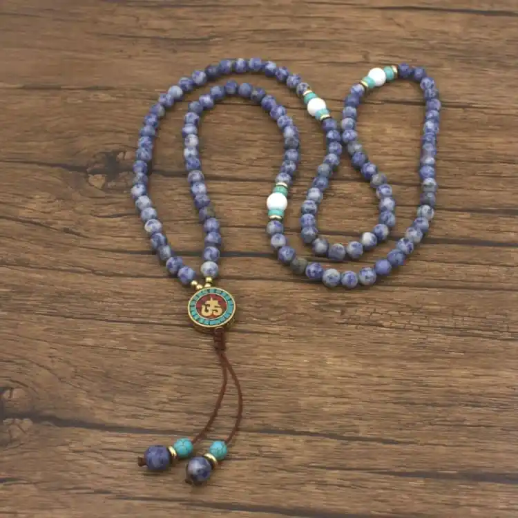 Bracelet Mala 108 perles en sodalite