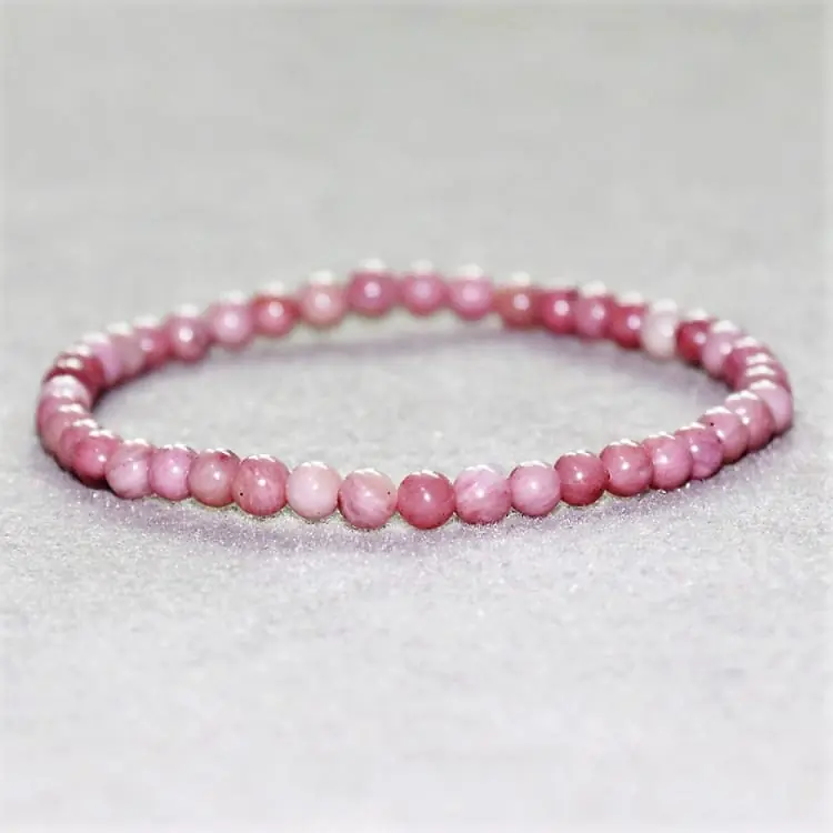 Bracelet fin en Rhodonite
