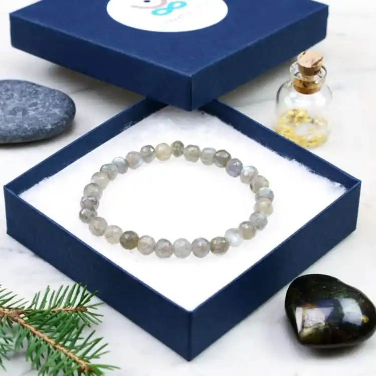Bracelet fin en Labradorite