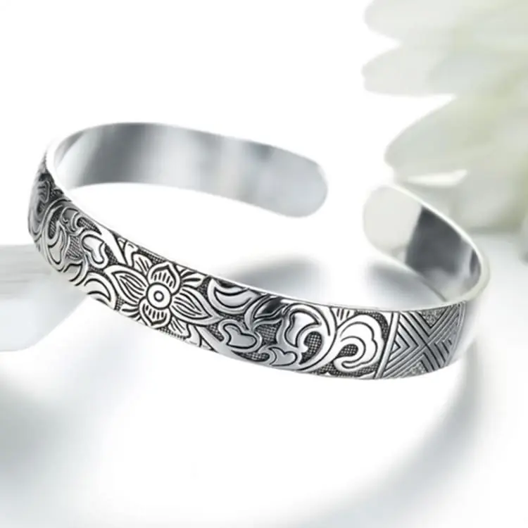 Bracelet en Argent de la Fleur de Lotus