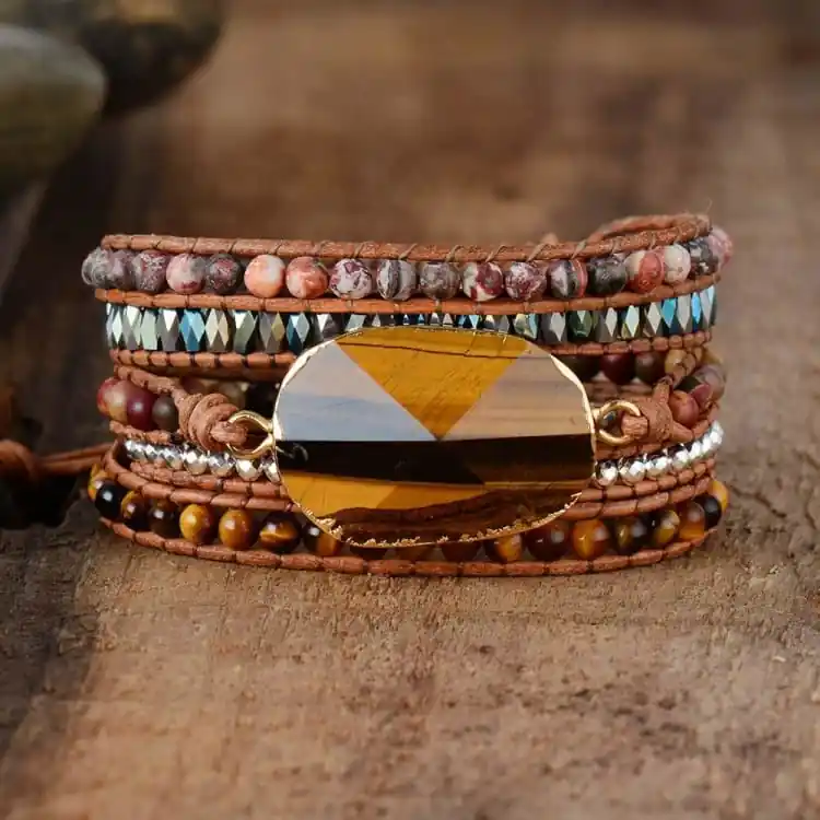 Bracelet de volonté en œil de tigre