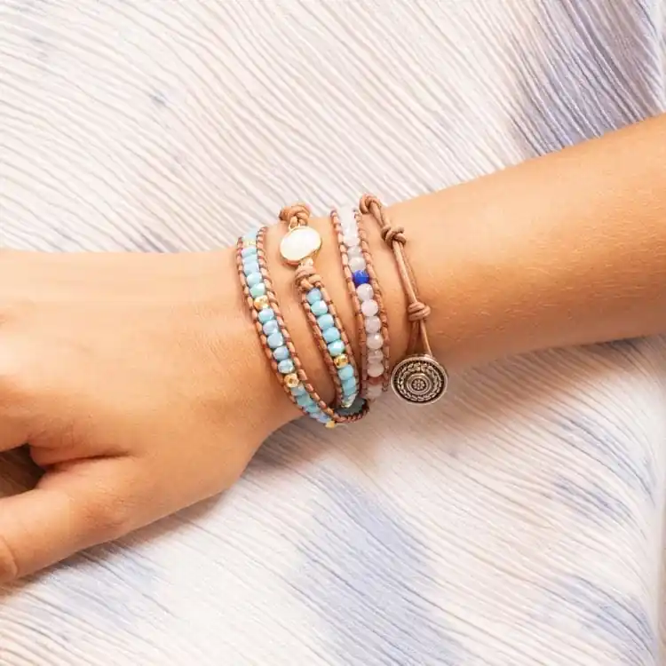 Bracelet de guérison avec pierre d'opale