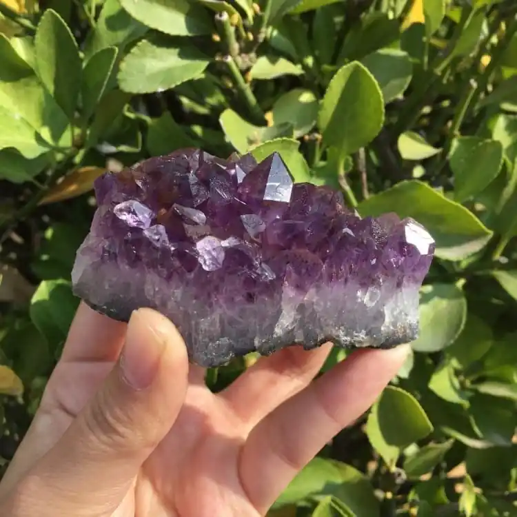 Géode en amethyste