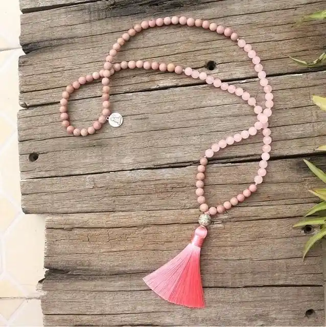 Ensemble Prestigieux "Amour et Sérénité" en Quartz rose et Rhodochrosite