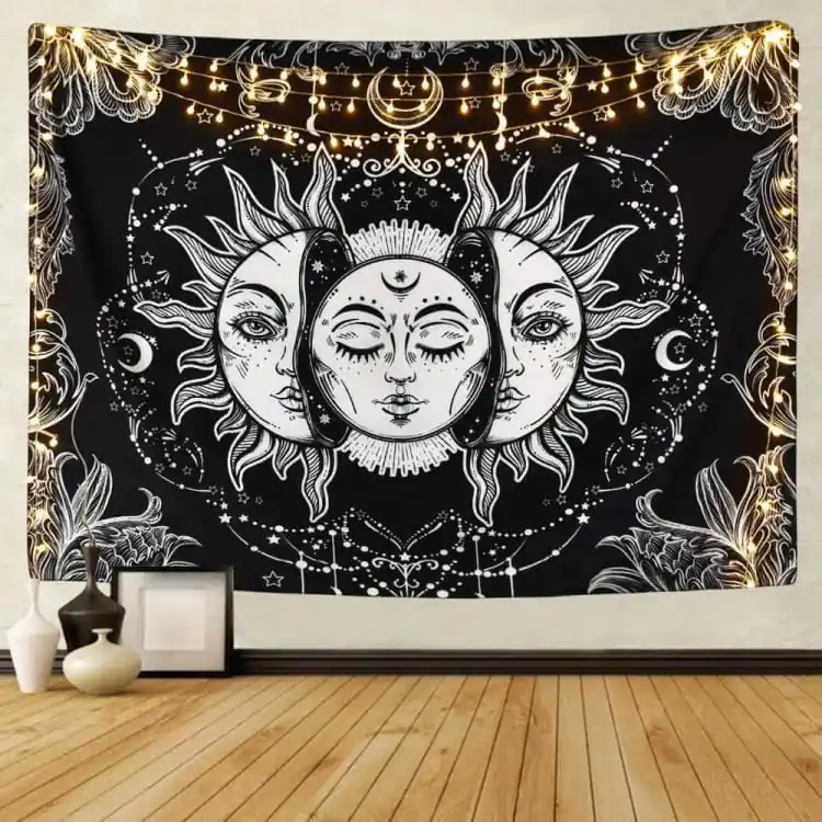 Toile murale symbolisant la lune