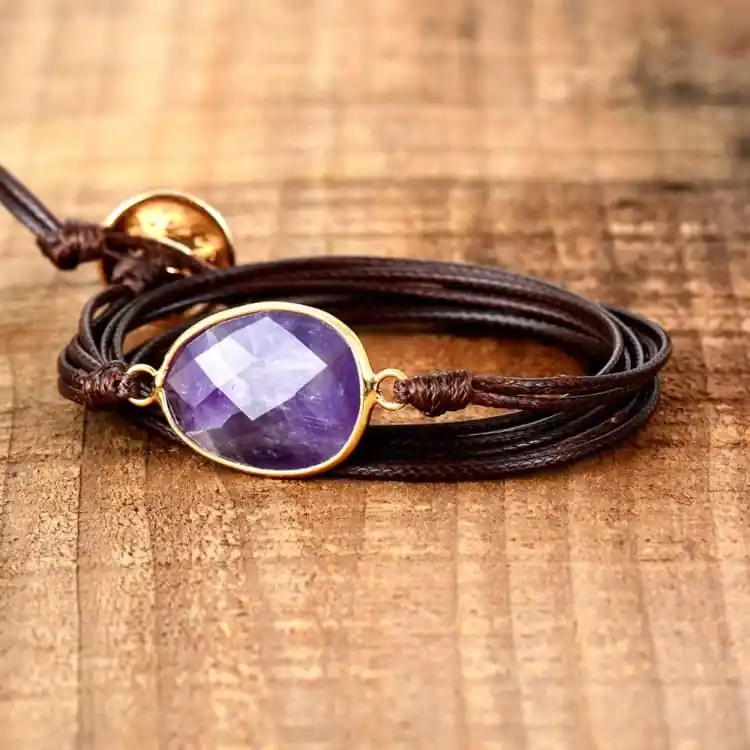 Bracelet de la "Paix intérieure" en Améthyste