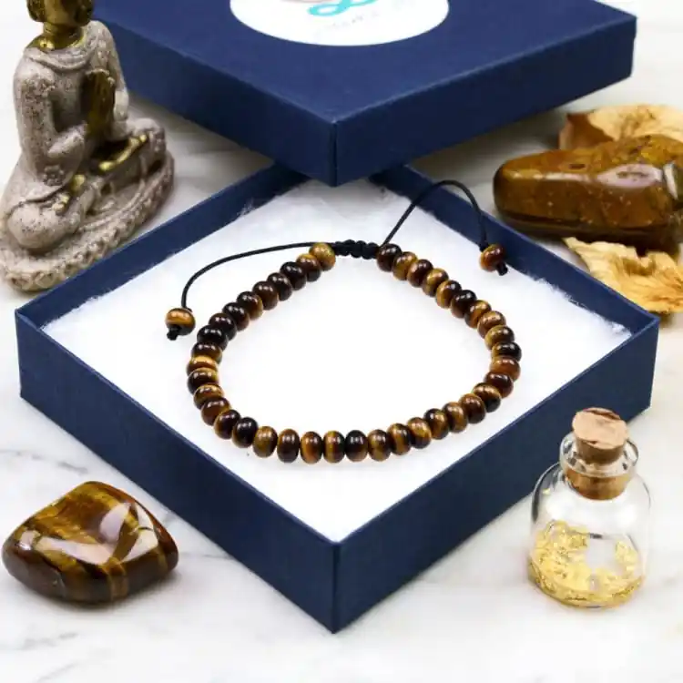 Bracelet « Ancrage » en Oeil de Tigre