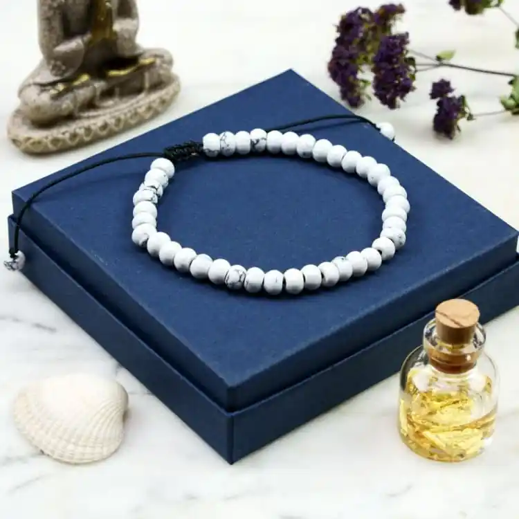 Bracelet «Sérénité» en Howlite