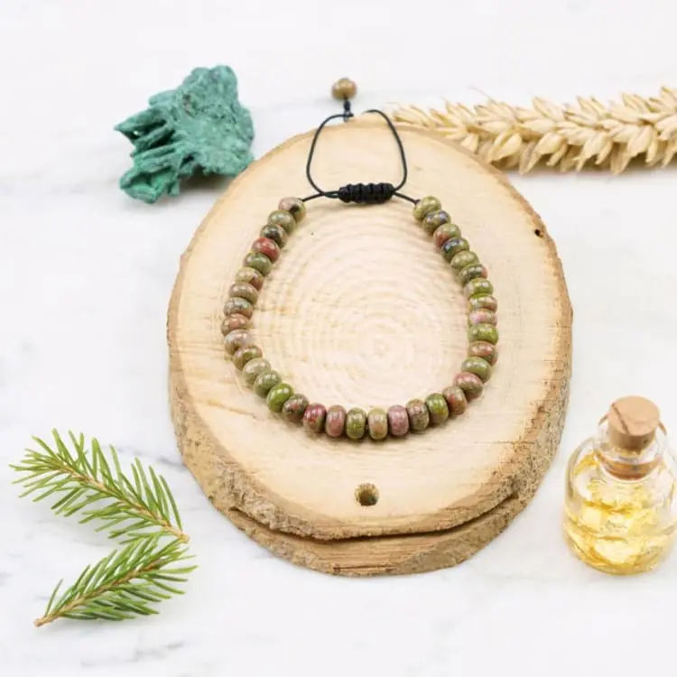 Bracelet "Harmonie" en Unakite