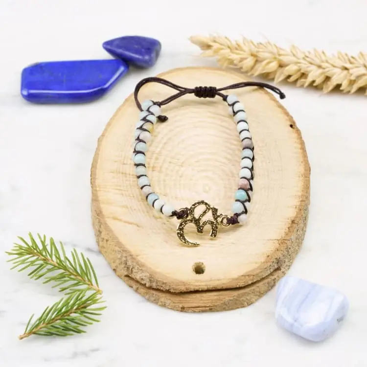 Bracelet Ohm en amazonite