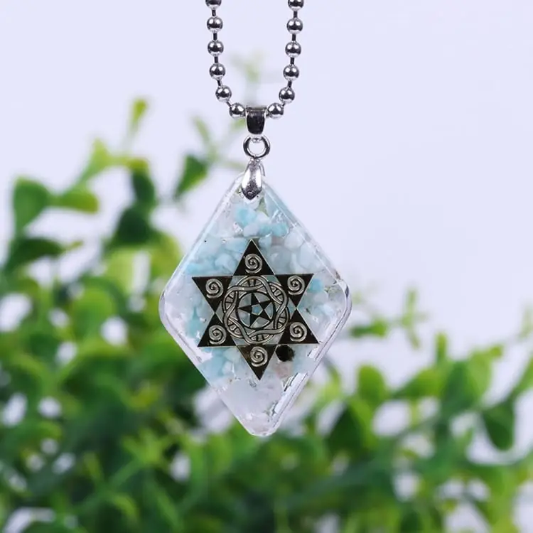 Collier Orgonite "L'énergie de l'Amazonite"