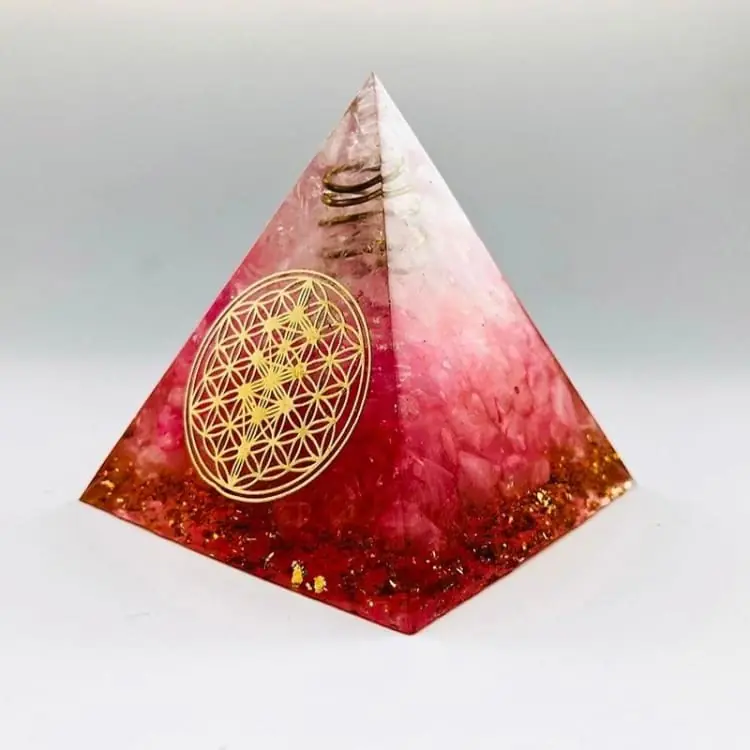 Pyramide Orgonite "Amour & Douceur"