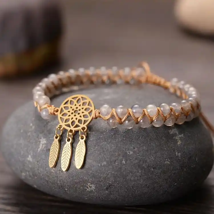 Bracelet «Capteur de rêves‎» en Labradorite