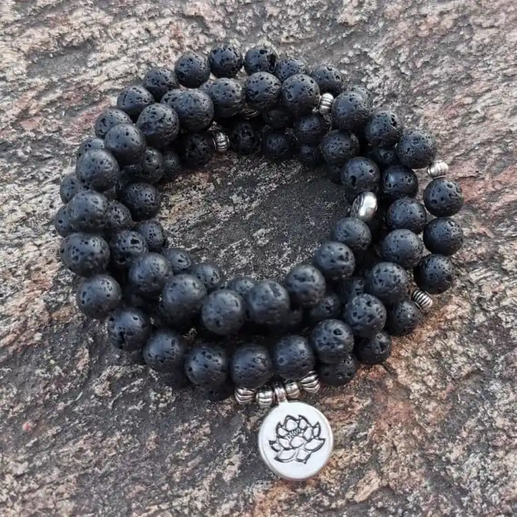 Bracelet Mâla en Pierre de Lave