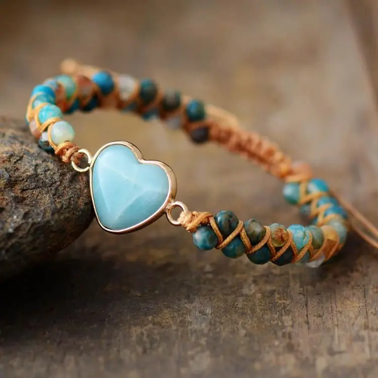 Bracelet de tendresse en pierre d'amazonite