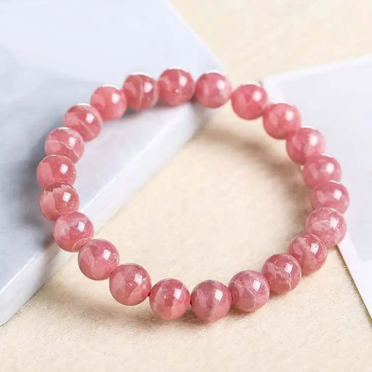 Bracelet 'Témérité' en Rodochrosite