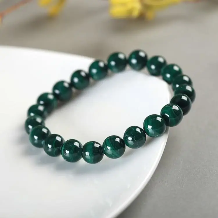 Bracelet 'Positivité' en Malachite