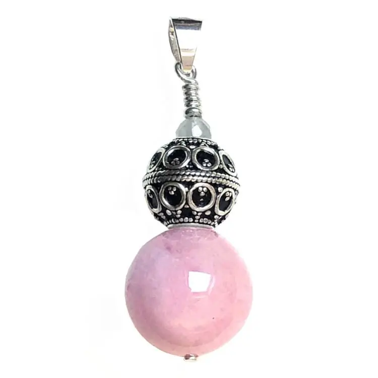 Pendentif en Morganite et Argent