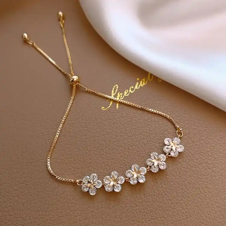 Bracelet 'Lumière de jardin" - Plaqué OR