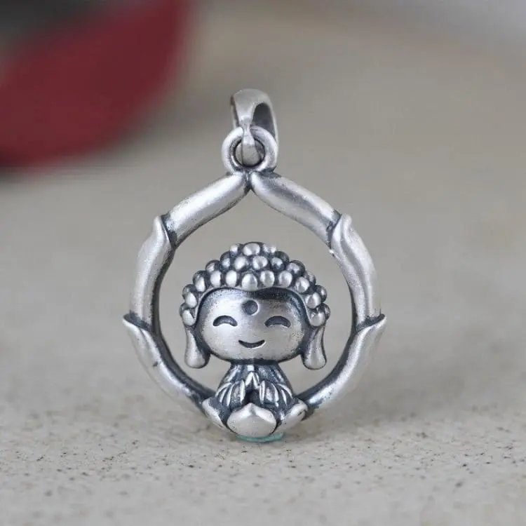 Pendentif bouddhiste 'Douceur de Vivre'