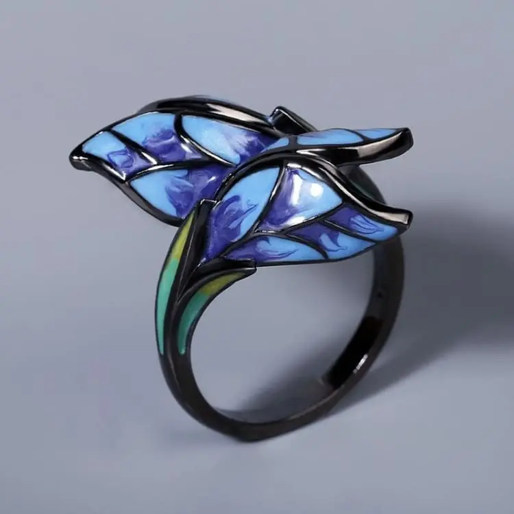 Bague 'L'envol du papillon'