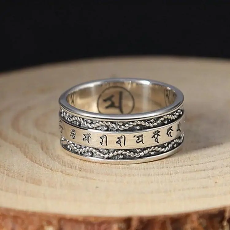 Bague "Mantras tibétain"